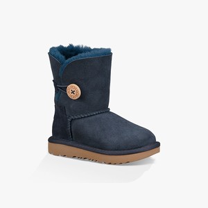 Ugg Bailey Button II Kids Classic Boots Blue (9804POSQI)